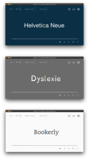 SwiftRead PRO color schemes and fonts